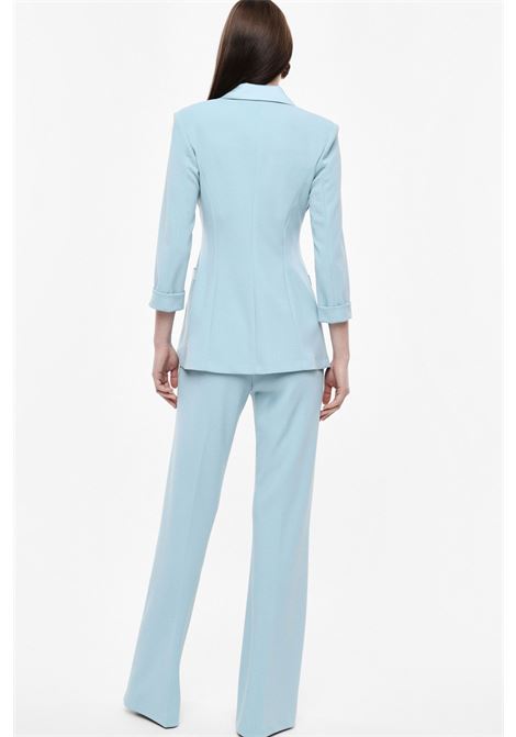 Pantaloni flare sartoriali vita alta pinces IMPERIAL | P3E9LAWNEW SKY